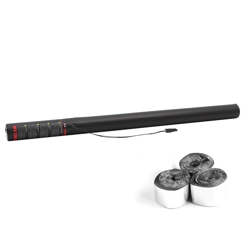 The Confetti Maker Electric Streamer Cannon 80cm Metallic Silver