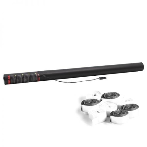 The Confetti Maker Electric Streamer Cannon 80cm White Silver