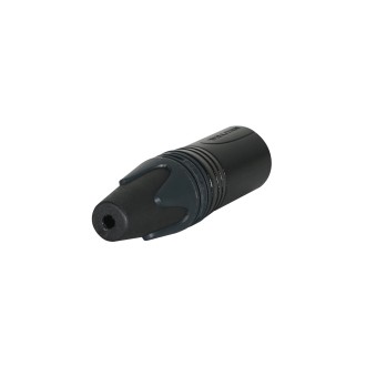 Neutrik XLR 6-Pin Male Cable Plug Black NC6MXX-BAG