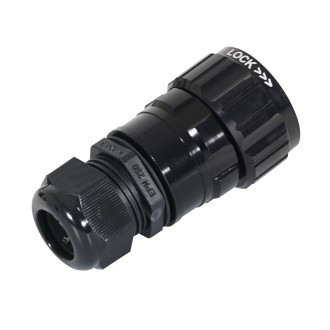 eLumen8 Socapex 7-Pin Line Male Plug P7-LM-S-M32-BK-UL