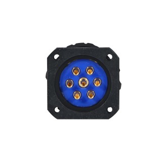 eLumen8 Socapex 7-Pin Panel Male Plug P7-PM-S-BK-UL