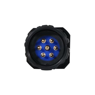 eLumen8 Socapex 7-Pin Panel Male Plug P7-PM-S-BK-UL
