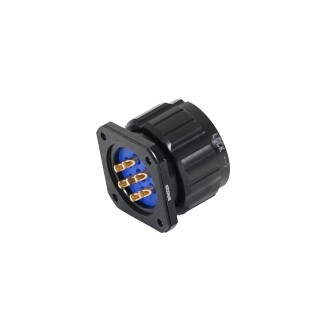 eLumen8 Socapex 7-Pin Panel Male Plug P7-PM-S-BK-UL