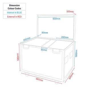 eLumen8 Twin Kudos 700 Beam Flight Case