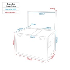 eLumen8 Twin Kudos 700 Beam Flight Case