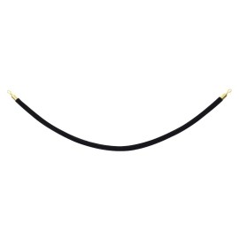 eLumen8 Gold Barrier Rope, Black Velvet