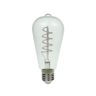 Prolite 4W LED ST64 Spiral Funky Filament Lamp ES, Blue