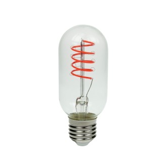 Prolite 4W LED T45 Funky Spiral Filament Lamp ES, Magenta