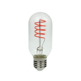 Prolite 4W LED T45 Funky Spiral Filament Lamp ES, Magenta
