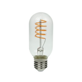 Prolite 4W LED T45 Funky Spiral Filament Lamp ES, Yellow