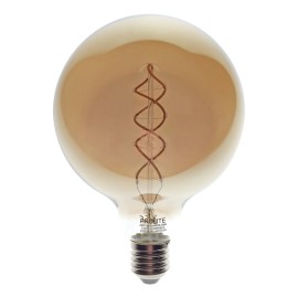Prolite 4W Dimmable LED G125 Globe Smoked Spiral Filament Lamp 2200K ES