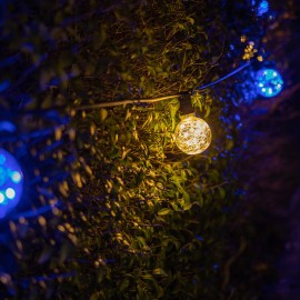 Prolite 1.7W LED G95 BC Poly Star Polycarbonate Lamp, Blue