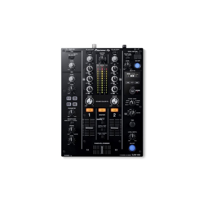 DJM-450K 2Ch DJ Mixer with USB & On-Board Effects BLACK