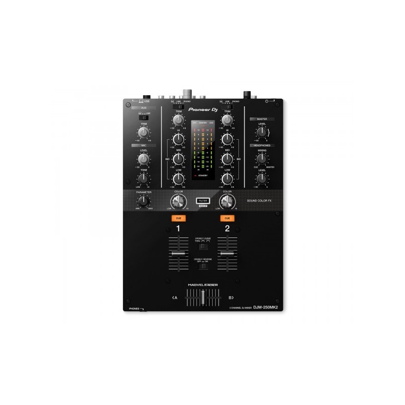 DJM-250MK2 2Ch DJ Mixer with USB & On-Board Effects BLACK