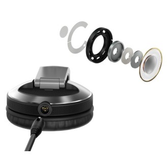 HDJ-X10-K Pro DJ 50mm Headphones with Swivel Ear Black