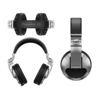 HDJ-X10-S Pro DJ 50mm Headphones with Swivel Ear Silver