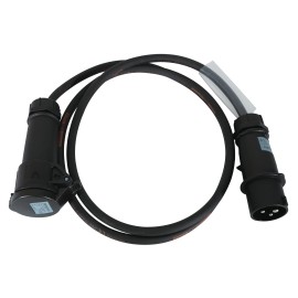 2m 2.5mm 16A Male - 16A Female Cable, Mennekes