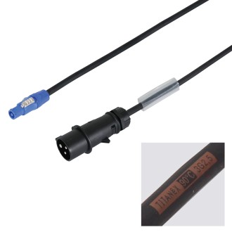 1m 2.5mm 16A Male Mennekes - PowerCON Cable