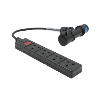 5m 16A T Connect to 4 Way 13A Socket Cable