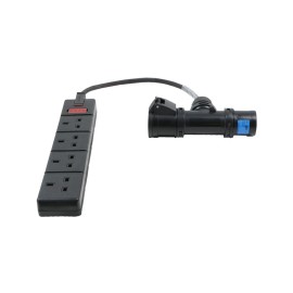5m 16A T Connect to 4 Way 13A Socket Cable
