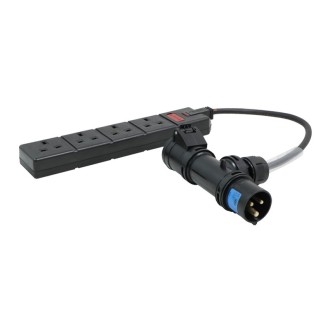 5m 16A T Connect to 4 Way 13A Socket Cable