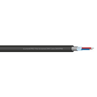 PRO Screened 1 Pair DMX Cable DMX1PRB, Cut Length Black