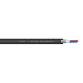 TOUR Screened 1 Pair DMX Cable DMX1PRB, Cut Length Black