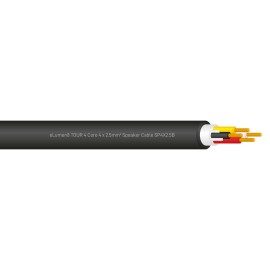 TOUR 4 Core 4 x 2.5mm2 Speaker Cable SP4X2.5B, 100m Drum Black
