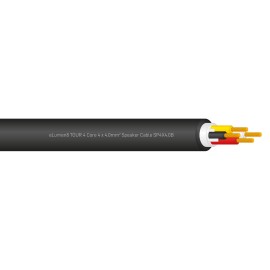 TOUR 4 Core 4 x 4.0mm2 Speaker Cable SP4X4.0B, 100m Drum Black