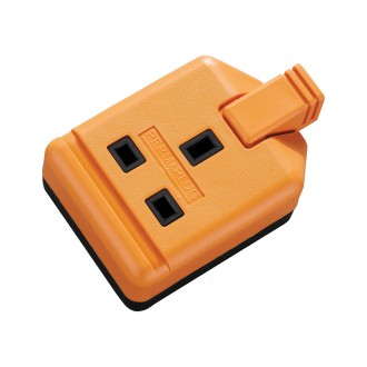 1 Gang 13A HD Mains Socket, Orange (ELS13O)