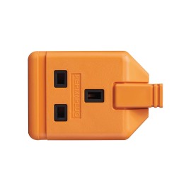 1 Gang 13A HD Mains Socket, Orange (ELS13O)