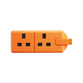 2 Gang 13A HD Mains Socket, Orange (ELS132O)