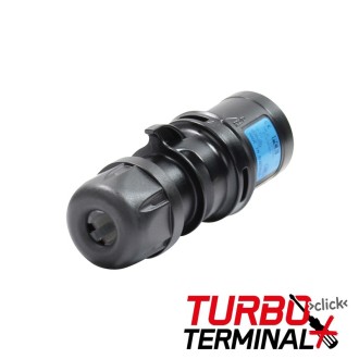16A 230V 2P+E Black Plug (013-6TTx)