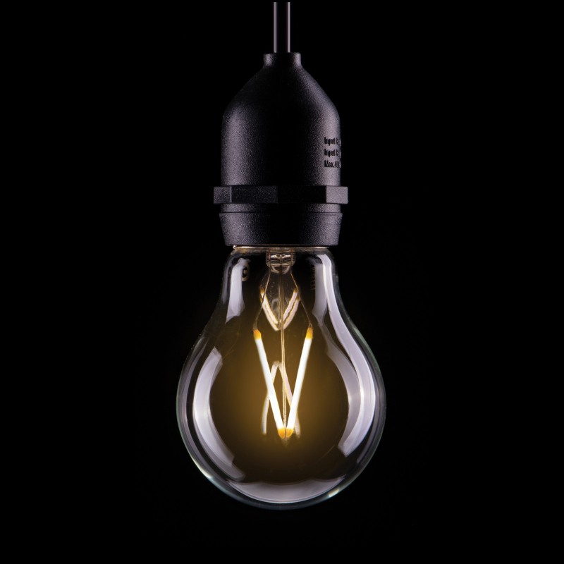 2W Dimmable LED Filament GLS Polycarbonate Lamp 2700K BC