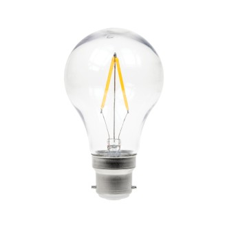 2W Dimmable LED Filament GLS Polycarbonate Lamp 2700K BC
