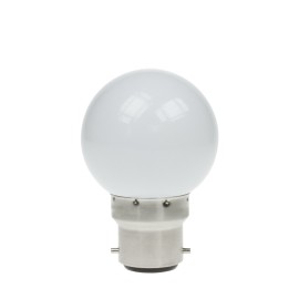 1.5W LED Polycarbonate Golf Ball Lamp, BC 6000K White
