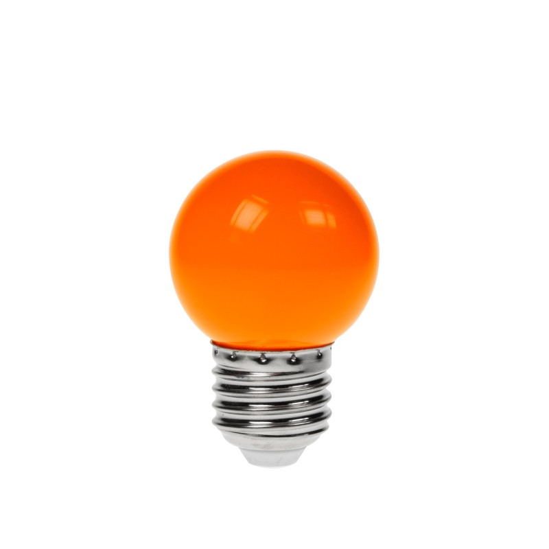 1.5W LED Polycarbonate Golf Ball Lamp, ES Orange