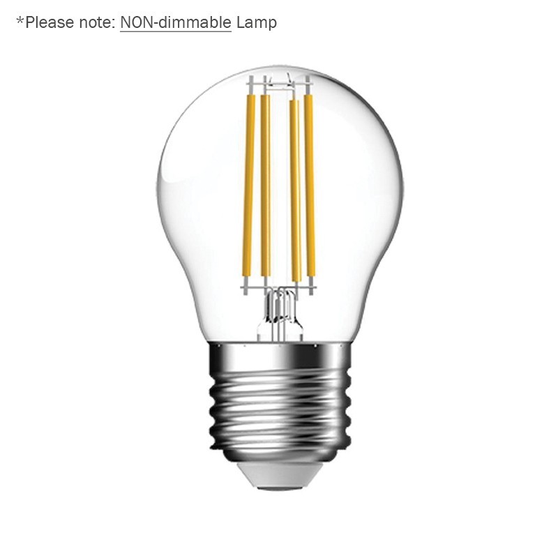 Tungsram 4.5W LED Clear Golf Ball Filament Lamp, E27 2700K