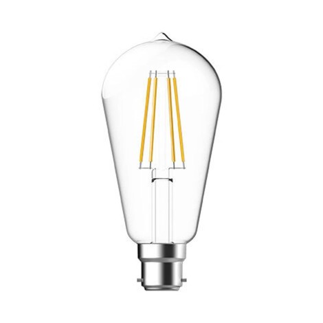 Tungsram 4.5W LED Clear ST64 Filament Lamp, B22 2700K