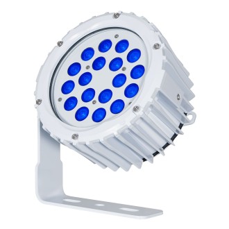 Aspect XL Exterior Blue Feature Light (White Housing) - 6 Degree