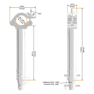 210mm PL Half Coupler Spacer (5055PL)
