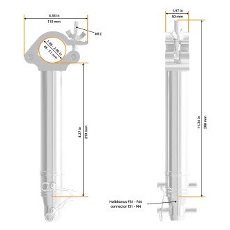 210mm Half Coupler Spacer (5055)