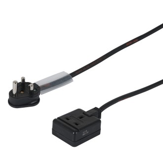 0.5m 1.5mm 15A Male - 13A Female Adaptor Cable