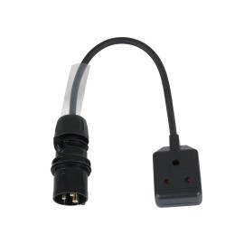 0.5m 1.5mm 16A Male - 15A Female Adaptor Cable