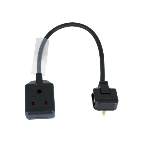0.5m 1.5mm 13A Male - 15A Female Adaptor Cable