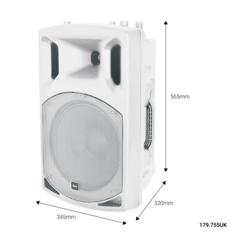 Qtx QX12A-White Active Speaker