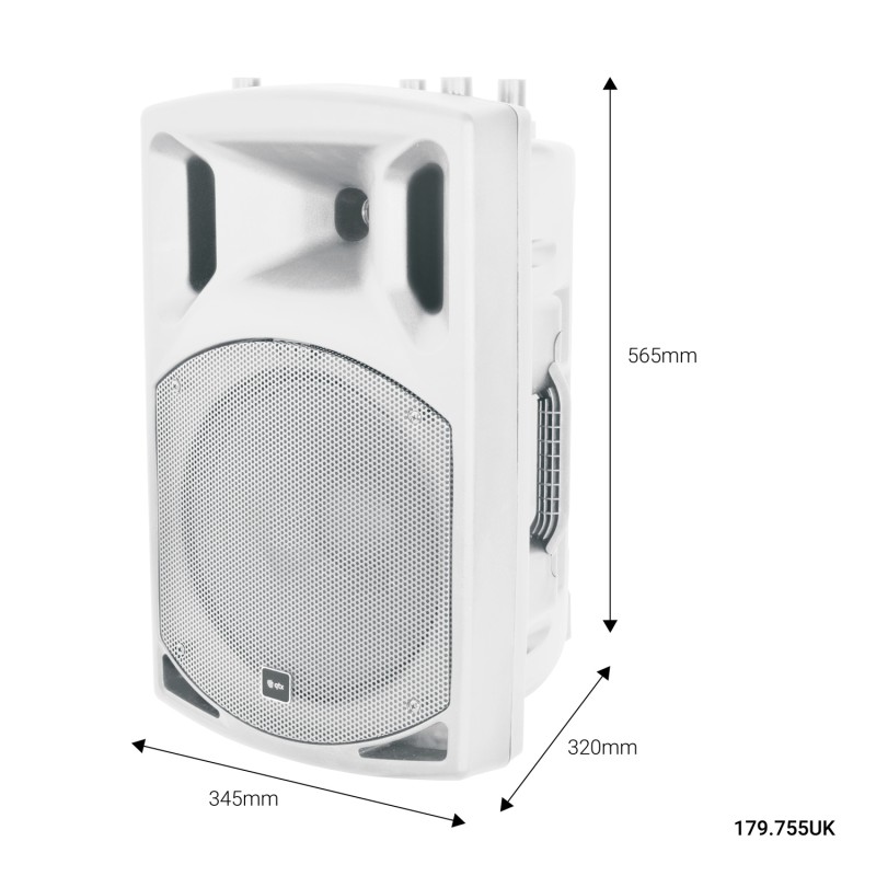 Qtx QX12A-White Active Speaker