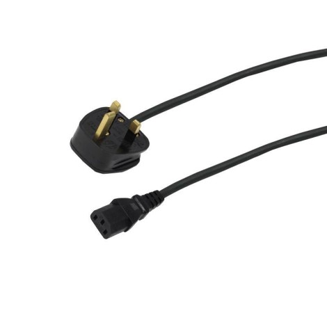 13A to IEC 1.5m Cable Lead (3A Fuse)