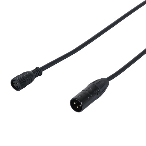 2m DMX Seetronic IP XLR 3-Pin Male - Exterior IP Female Cable