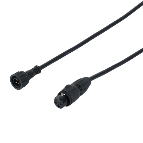 0.5m DMX Exterior IP Male - Seetronic IP XLR 3-Pin Female Cable